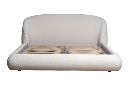 Кровать Palazzo 160 без мех.рогожка св.бежевая Norton SVBEG 198*240*90см