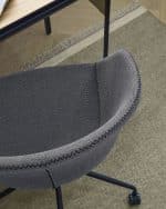 Офисное поворотное кресло Yvette темно-серое — изображение 3