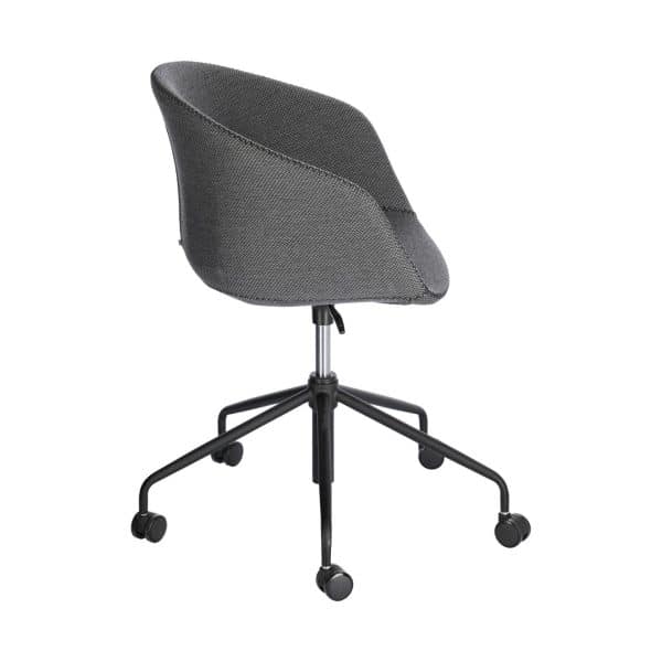 Офисное поворотное кресло Yvette темно-серое — изображение 4