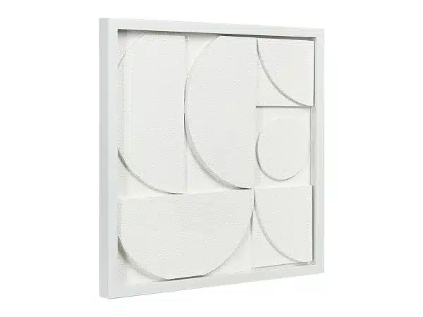 Панно декоративное с 3D Minimalism белый — изображение 2