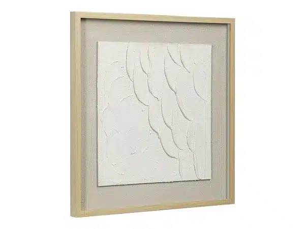 Панно декоративное с 3D Minimalism Ripples белый — изображение 2