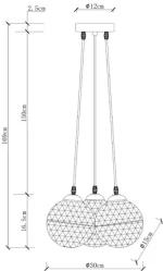Подвесная люстра Arte Lamp GELATO A9508SP-3CC — изображение 4