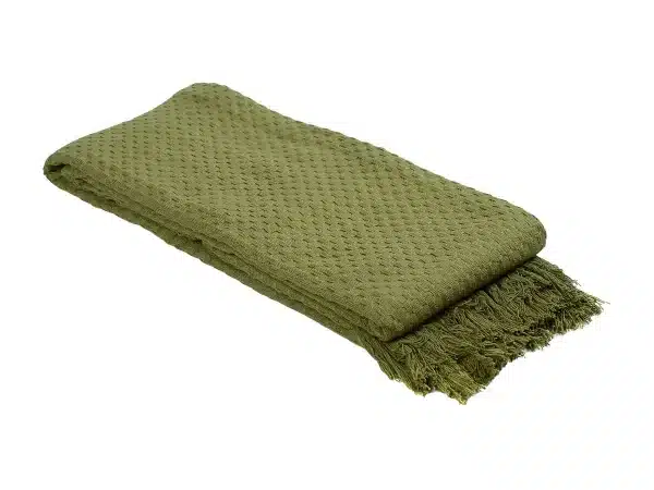 Покрывало вафельное Essential 180х250 зеленый — изображение 2