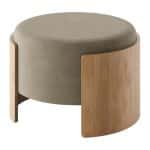 Пуф Lagom D 62 см (серо-зеленый FiberGuard