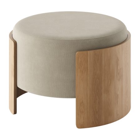 Пуф Lagom D 62 см (светло-бежевый FiberGuard