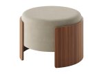 Пуф Lagom D 62 см (светло-бежевый FiberGuard