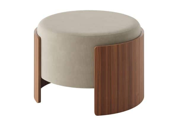 Пуф Lagom D 62 см (светло-бежевый FiberGuard