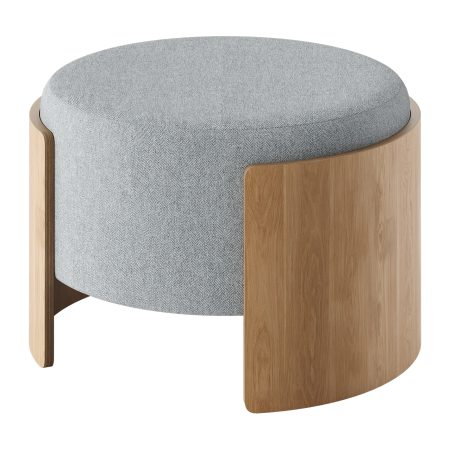 Пуф Lagom D 62 см (светло-серый твид