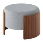 Пуф Lagom D 62 см (светло-серый твид