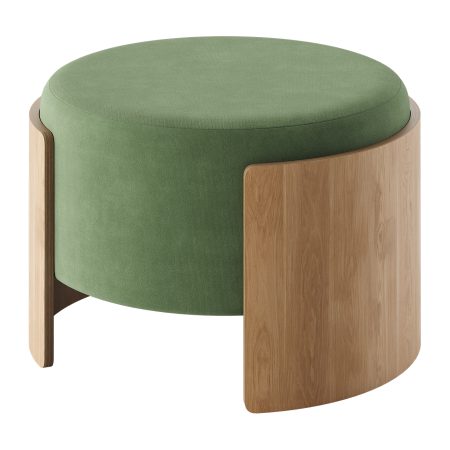 Пуф Lagom D 62 см (зеленый FiberGuard