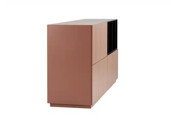 Сервант Addy с полками коричневый, черный — изображение 5