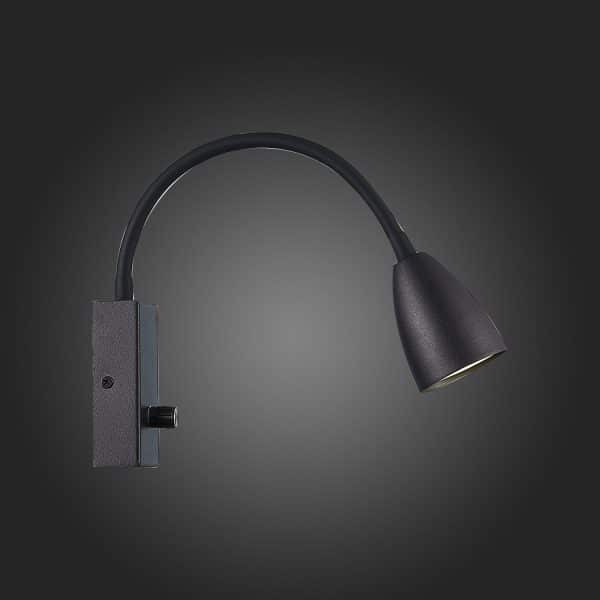 SL1014.401.01 Светильник настенный ST-Luce Черный/Черный GU10 1*3W Настенные светильники — изображение 5