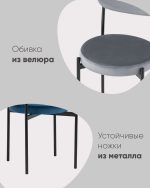 Стул Бриф NEW велюр синий — изображение 3
