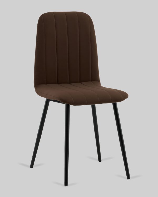 stul-easy-new-veljur-korichnevyj-1 Стул Easy new велюр коричневый — изображение 2