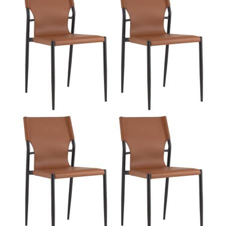 Стул обеденный West коричневый NC 4 шт.