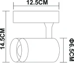 Трековый светильник Arte Lamp SOFFITTO A1710PL-1WH — изображение 3