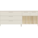 Тумба Type 5 ящиков 4 полки ширина 200 см (дымка)