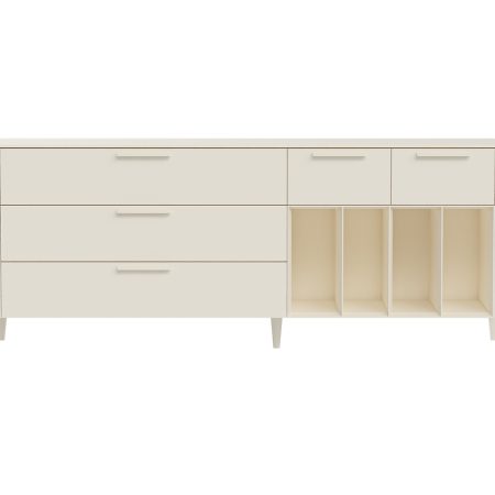 Тумба Type 5 ящиков 4 полки ширина 200 см (дымка)