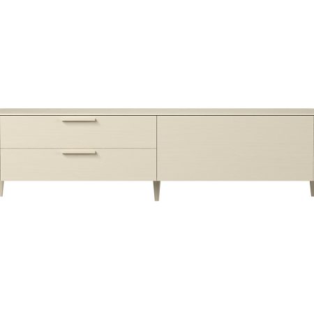 Тумба Type oak под ТВ 2 ящика откидная дверь (дымка)