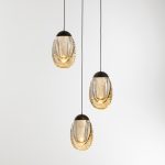 Подвесной светильник MD25090022-3A matt black/champagne