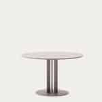 Уличный стол Sedalis из стали со столешницей из серо-коричневого алюминия Ø80 см