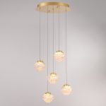 Подвесной светильник MD25030003-5A gold/clear — изображение 2