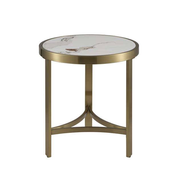 Журнальный столик Адриана 50*50 см светлая керамика — изображение 2