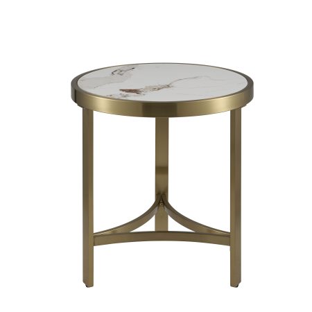 Журнальный столик Адриана 50*50 см светлая керамика