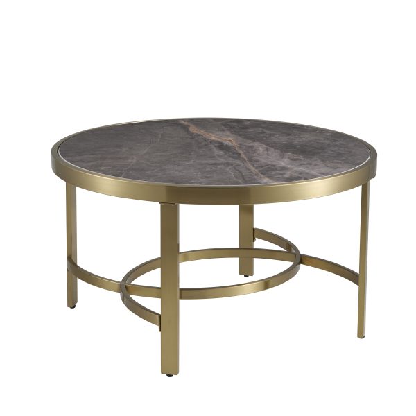 Журнальный столик Адриана 80*80 см серая керамика — изображение 2