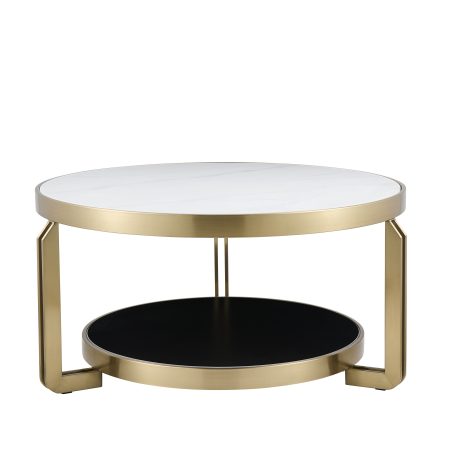 Журнальный столик Калисто 90*90 см светлая и темная керамика