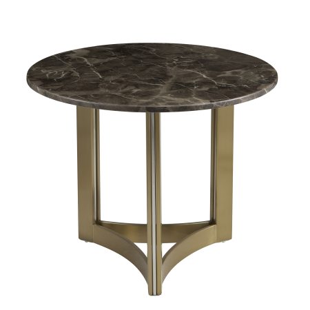 Журнальный столик Кассия 60*60 см темная керамика