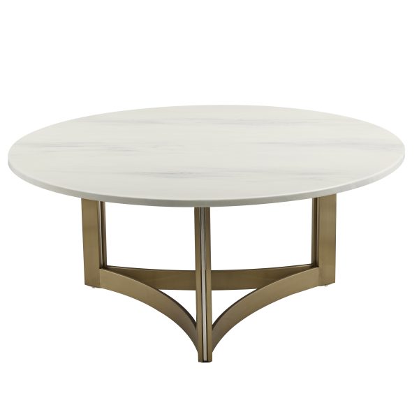 Журнальный столик Кассия 90*90 см светлая керамика — изображение 2