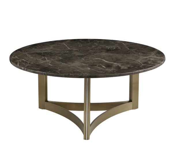 Журнальный столик Кассия 90*90 см темная керамика