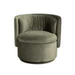 ZW-06100 Кресло поворотное велюр зеленый 76*72*71см
