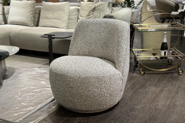 ZW-24057 Кресло Rivoli поворотное рогожка бежевый 73*75*75см — изображение 4