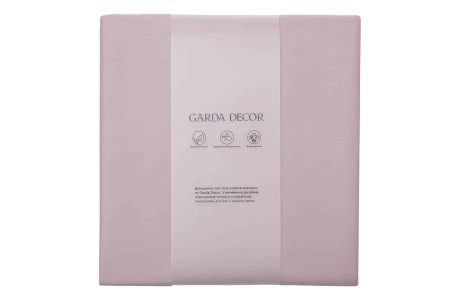 130HB-BSH9030-PROS ROS Простыня на резинке сатин пудреная роза 90*200*22