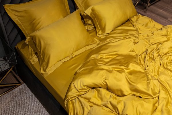 131SH-4222-PROS REZ SOPR GORCH Простыня на резинке Сопрано горчичный 160*200*30 — изображение 4