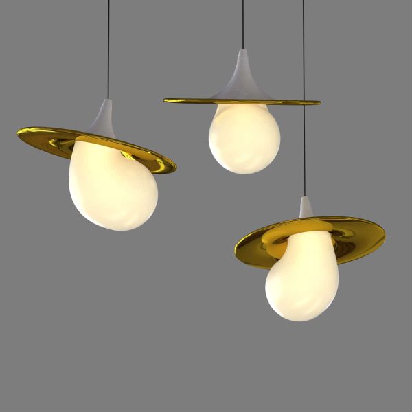 Подвесной светильник 10238P/1 gold/white — изображение 2