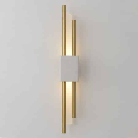 Бра Crystal Lux CARTA AP6W LED WHITE/BRASS