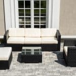 "Даллас" лаунж-зона из искусственного ротанга на 5 персон