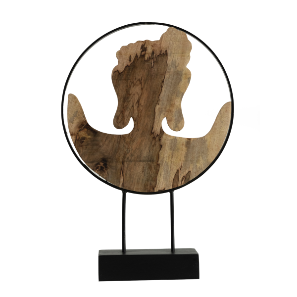 dekor-dlja-interera-derevjannyj-figurka-budda-shanti-panch-2 Декор для интерьера деревянный, фигурка Будда ШАНТИ ПАНЧ — изображение 3