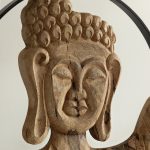 Декор для интерьера деревянный, фигурка Будда ШАНТИ ПАНЧ — изображение 4