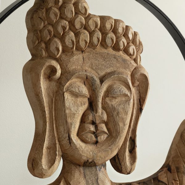 dekor-dlja-interera-derevjannyj-figurka-budda-shanti-panch-3 Декор для интерьера деревянный, фигурка Будда ШАНТИ ПАНЧ — изображение 4