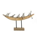 Декор для интерьера деревянный, фигурка лодка САРФ Д0 — изображение 3