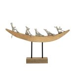 Декор для интерьера деревянный, фигурка лодка САРФ Д0 — изображение 4