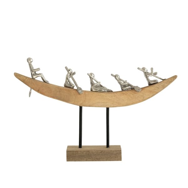 Декор для интерьера деревянный, фигурка лодка САРФ Д0 — изображение 4