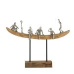 Декор для интерьера деревянный, фигурка Лодка САРФ ЕК — изображение 3