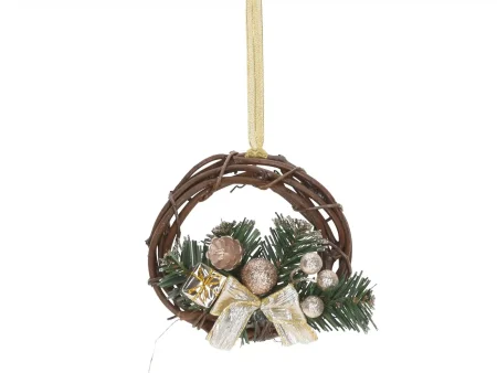Декорация подвесная Рождественский венок