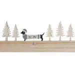 Декорация Такса и елки