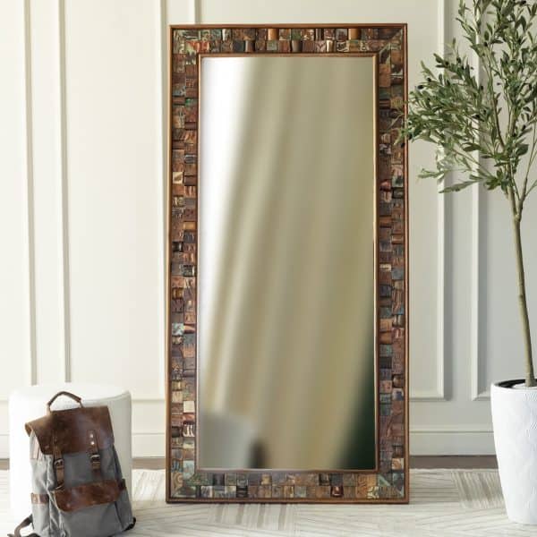 Деревянное зеркало, САРИКА 5 с подставкой — изображение 3